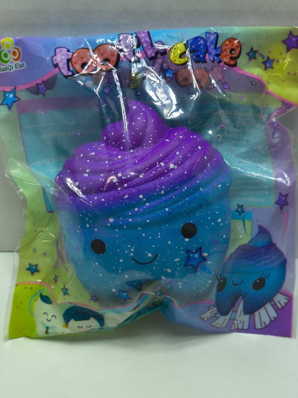 SanQi Elan Galaxy Cupcake Tooth Squishy Kawaii Slow Rising Squishies NEW - Picture 4 of 4